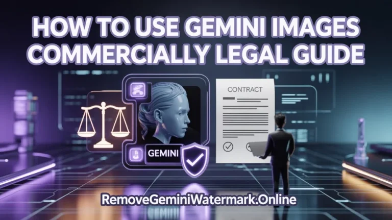 Person reviewing Gemini AI-generated images on a laptop screen for commercial use